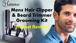 Hatteker Mens Hair Clipper Beard Trimmer Grooming Kit  A Quick Honest Review [upl. by Atnahc]