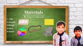 Materials for Kids  Grade1  Everyday Materials and Objects [upl. by Mattheus63]