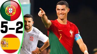 Portugal vs Spain 52  All Goals and Highlights RESUMEN Y GOLES 2024 [upl. by Zurheide75]