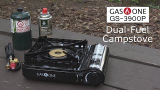 GasOne GS3900P Dual Fuel Camp Stove [upl. by Cheadle940]