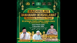 LIVE Danawarih Bersholawat Bersama Kapolres Tegal [upl. by Boccaj]