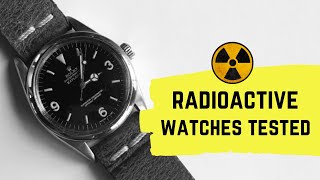 Radioactive watches tested Radium lume Tritium Promethium Rolex Explorer 1016 Seiko CertinaDS [upl. by Pacifa165]