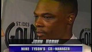 UNDISPUTED TRUTH MIKE TYSON S COMANAGER JOHN HORNE Ear Bite 3 inch cut [upl. by Eiluj]