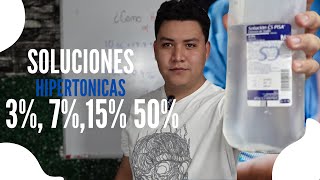 ¿Cómo preparar CUALQUIER solucion HIPERTONICA  Formula DEFINITIVA  Enfermeria [upl. by Euhc]