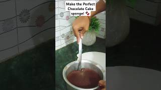 How to Make the Perfect Chocolate Cake Sponge 🍫  Super Soft amp Moist Recipe shorts diy chocolate [upl. by Winters]