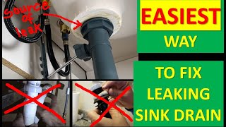 Unbelievably Simple Solution to Fix Bathroom Sink Drain Leak [upl. by Ellard966]