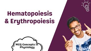 Hematopoiesis and Erythropoiesis  MCQ concepts [upl. by Ardien]