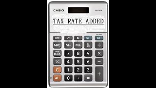 How to set tax  on Casio MS80B calculator works for most casios [upl. by Dorkas]