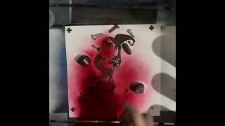 Custom SpiderMan painting art spraypaint spraypaintart spiderman [upl. by Aulea529]