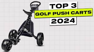 Top 3 BEST Golf Push Cart with Seat [upl. by Launame]