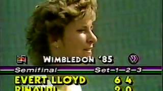 Chris Evert vs Kathy Rinaldi  1985 Wimbledon SF 22 [upl. by Delbert820]