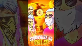 SUBSCRIBER VS RIOT FF ❓  GARENA FREE FIRE ☠️  shorts freefire trending [upl. by Labannah312]