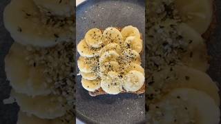 Healthy Peanut Butter Banana Toast [upl. by Orihakat]