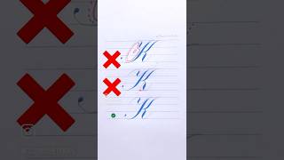 How To Write Uppercase Letter K in Calligraphy penmanship pointedpencalligraphy learncalligraphy [upl. by Drofxer]