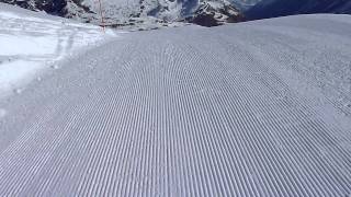 CH  Zermatt  Ski ride from Furggsattel to Furi [upl. by Ahtabbat45]