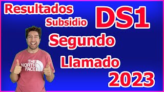 Puntaje de corte subsidio ds1 segundo llamado 2023  RESULTADOS DS1 2023 [upl. by Ase]