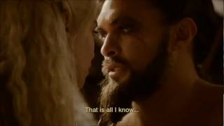 game of thrones season 2 episode10  khal drogo and Daenerys reunited [upl. by Saxe761]