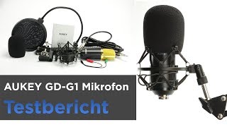 AUKEY  Preiswertes KondensatorMikrofon SetGDG1 im Test  Mit Testaufnahmen [upl. by Eevets]