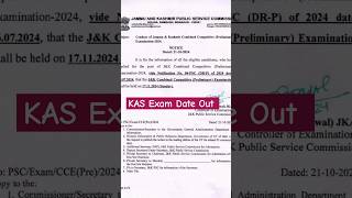 Jkpsc KAS exam date out jkjobs [upl. by Emolas]