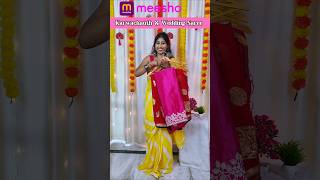 Meesho Festive amp Karwachauth Saree Under 1000🥰saree meesho sareehaul meeshofinds eeshofindsfyp [upl. by Lleuqar441]