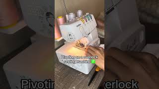 HUGE sewing tip if you want to learn how to use an overlock sewing machine sewinghacks [upl. by Lucita671]