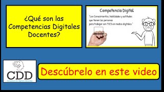 Que son las Competencias Digitales Docentes  2020 [upl. by Ynohtna367]