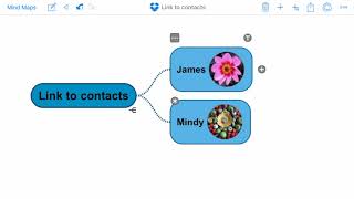 Adding links to contacts  SimpleMind for iPad iPhone [upl. by Acul]