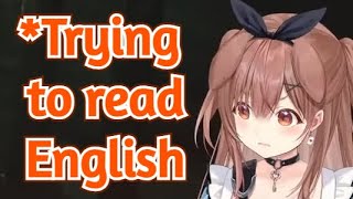 Korones English Reading Skill is Both Impressive and Confusing at the Same Time Hololive [upl. by Ahtreb]