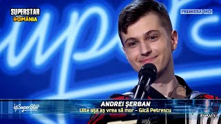 SUPERSTAR 2021 Andrei Șerban a adus voie bună pe scenă Un moment autentic „Uite așa aș vrea să mor” [upl. by Alemrac]