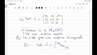 Vocabulaire de base sur les matrices [upl. by Kerman]