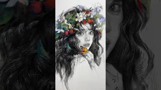 Portrait Drawing Timelaps portraitdrawing apt shorts [upl. by Ileyan]