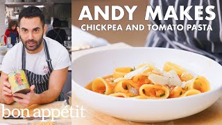 Andy Makes Pasta with Tomatoes and Chickpeas  From the Test Kitchen  Bon Appétit [upl. by Isaac409]