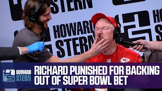 Richard Christy Punishes Himself for Reneging on Super Bowl Bet [upl. by Akilegna]