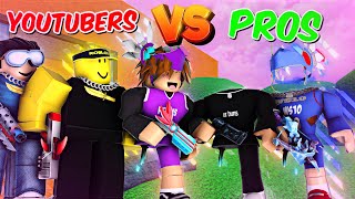 2 Youtubers vs 2 Pros in MM2 😂 Murder Mystery 2 Funny Moments [upl. by Rebmyk]