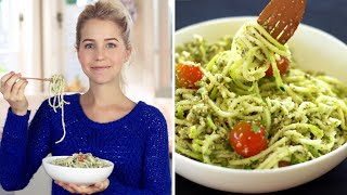 Raw Vegan Pesto Pasta [upl. by Vastah]