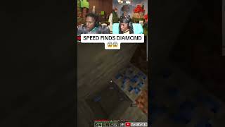 Speed finds diamond in minecraft 😂😂 kaicenat ishowspeed minecraft shorts [upl. by Yerffej220]