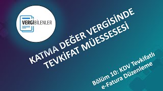 KDV TEVKİFATI BÖLÜM 10 KDV Tevkifatlı eFatura Düzenleme [upl. by Arraik854]