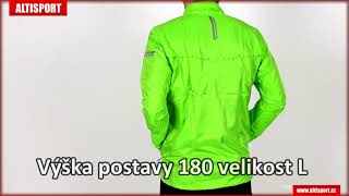 pánská běžecká bunda salomon agile wind jkt m l39704500 acid lime [upl. by Anilra]