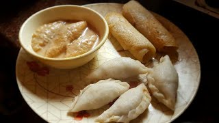 Puli Pitha  दूध पुलि  পৌষ পার্বন পিঠে পুলি  Steamed Puli Pitha  Bengali Dudh Puli Pithe Shorts [upl. by Bordie]