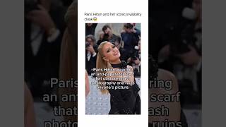 Paris Hilton antipaparazzi scarf shorts shortvideo viral celebrity metgala fyp [upl. by Ojadnama410]