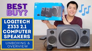 Best Budget Computer Speakers Logitech Z333 21 Speakers  Unboxing and Overview [upl. by Dnalram]