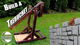 Trebuchet Easy to Build  Evening Woodworker [upl. by Eliason]