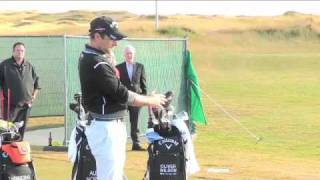 Callaway 3 Wood Shot skills demonstration The Open 2010 [upl. by Nodrog575]