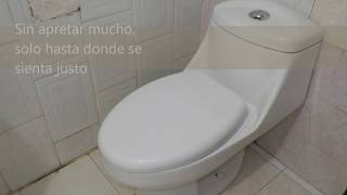 como instalar inodoro o taza de baño [upl. by Ahsart]