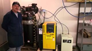 Our new Kaeser 5hp Rotary Screw Air Compressor [upl. by Raquela]