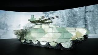 UralVagonZavod  BMPT72 Terminator 2 AFV  3D Mapping Presentation amp Simulation [upl. by Yenettirb190]