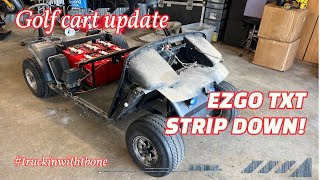 How to Strip down an EZGO TXT Golf Cart [upl. by Amy]