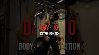 Diet and Workout Plan  Beginners Edition  Day 10 of Body Recomposition🦍 youtubeshorts [upl. by Lamrert975]