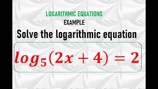 ENGINEERING MATHEMATICS Solving Logarithmic Equation [upl. by Akcirred]