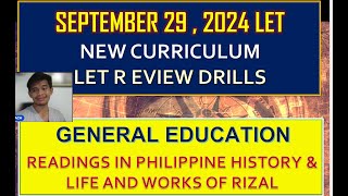 GENERAL EDUCATION SOCIAL SCIENCE SEPTEMBER 2024 LET REVIEW DRILLS [upl. by Sennahoj447]